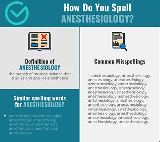 anesthesia 意味|correct spelling of anesthesia.